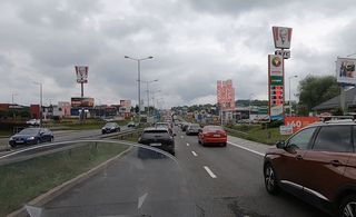 Common traffic jam on the way in or out of Krakow