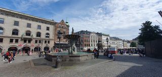 One of the squares in the center
