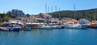 The port of Fiskardo village