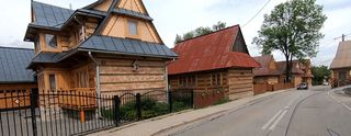 Wooden houses are common