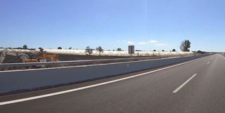 Greenhouses by the road