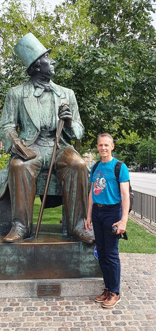 The statue of Hans Christian Andersen