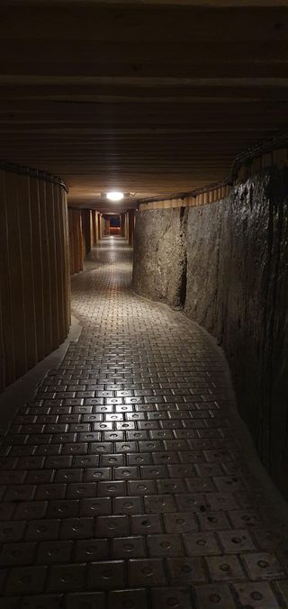 The corridor in the mine