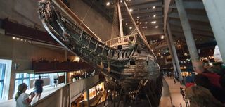 The front of the restored ship