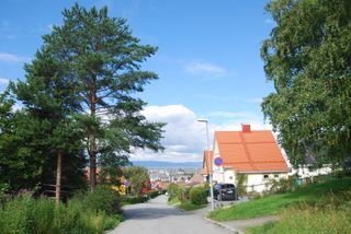 Quiet street on the way down from the fortress