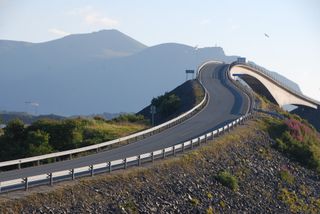 The famous Atlantic Ocean Road