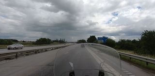Clouds and some rain along the way