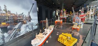 Platform and supply ship models