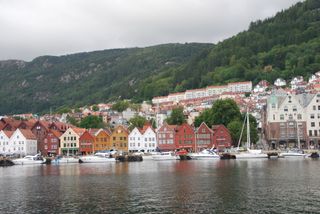 Bergen with the famous Bryggen