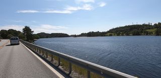 Typical Norwegian landscape by the sea