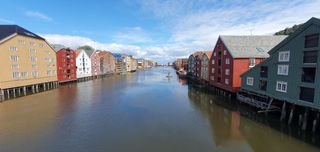 Trondheim canal in the morning
