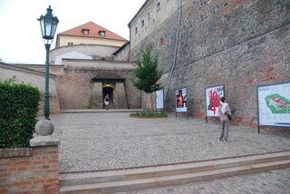 Inside the castle wall
