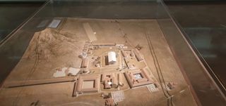 The model of the Olympia Village