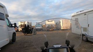Encountering a couple from Škofja Loka on their GS