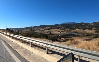 The farms along the road