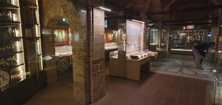 Inside the museum in one of the monasteries