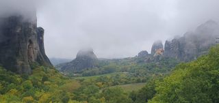 View of the peaks around Kalampaka