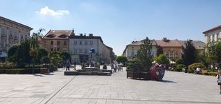 The square in Wadowice from a different perspective
