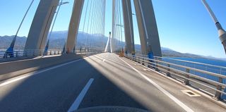 Crossing the bridge to Peloponnese