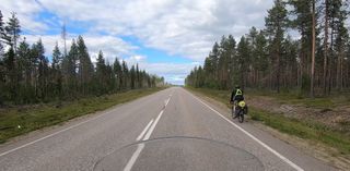 Driving past a byciclist