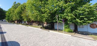 Houses by the ascending street