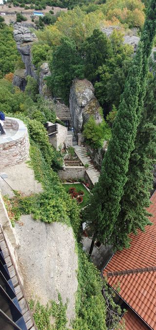 View of the garden of the women's monastery