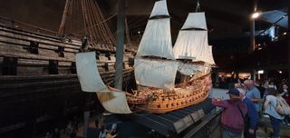 Original and the model ship