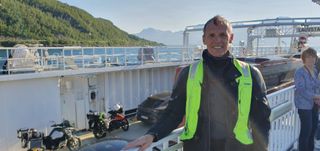 On the ferry