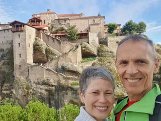 Selfie in front of the monastery