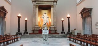 The chulpture of Christ by Bertel Thorvaldsen