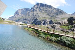Walking path on the Trollstigen plateau
