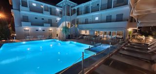 The pool at night
