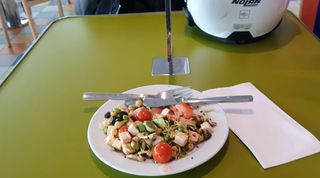 One of the meals on the ferry