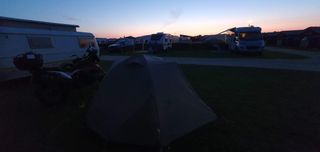 Camp at night