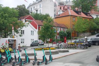 Typical Trondheim street