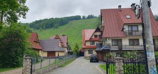 View of the nearby ski slope