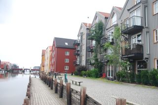 Buildings along the canal